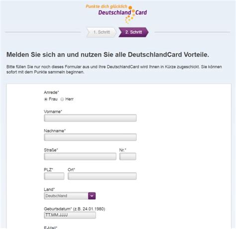 deutschlandcard de anmelden gratis
